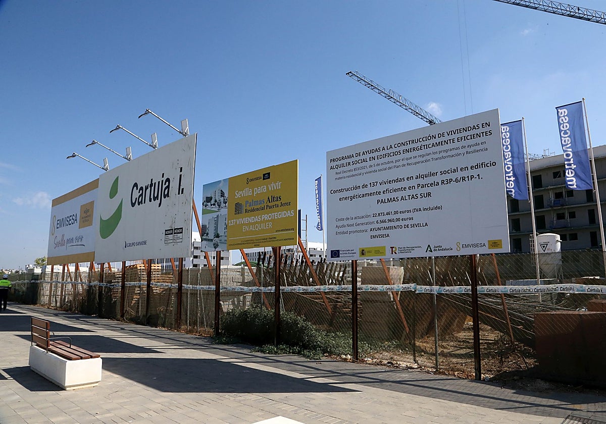 Solar en el que se van a construir las 136 viviendas en régimen general de alquiler