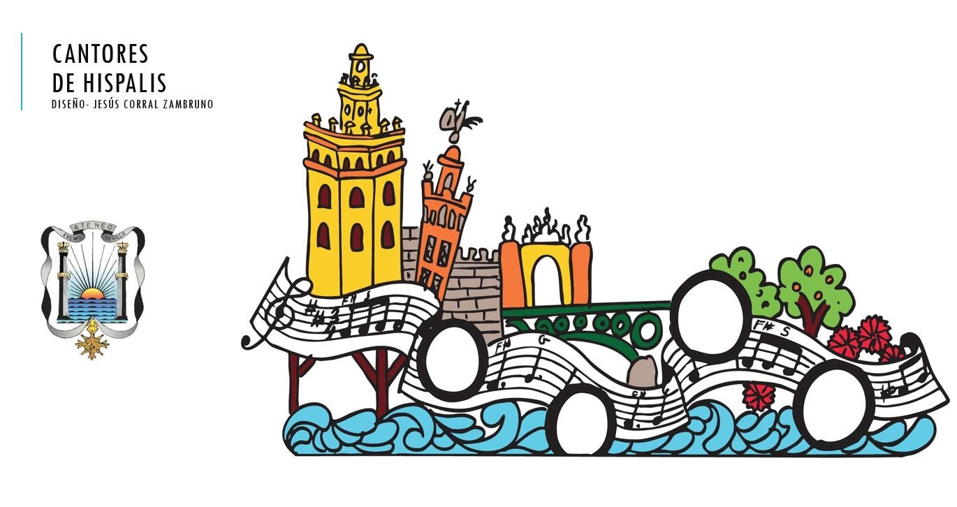 Carroza dedicada a los Cantores de Híspalis