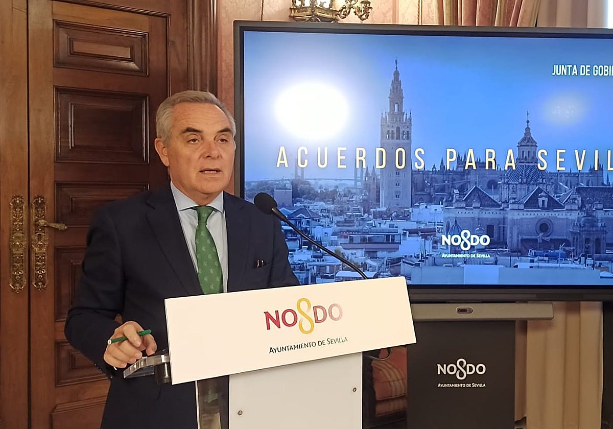 Juan Bueno en la rueda de prensa de este viernes