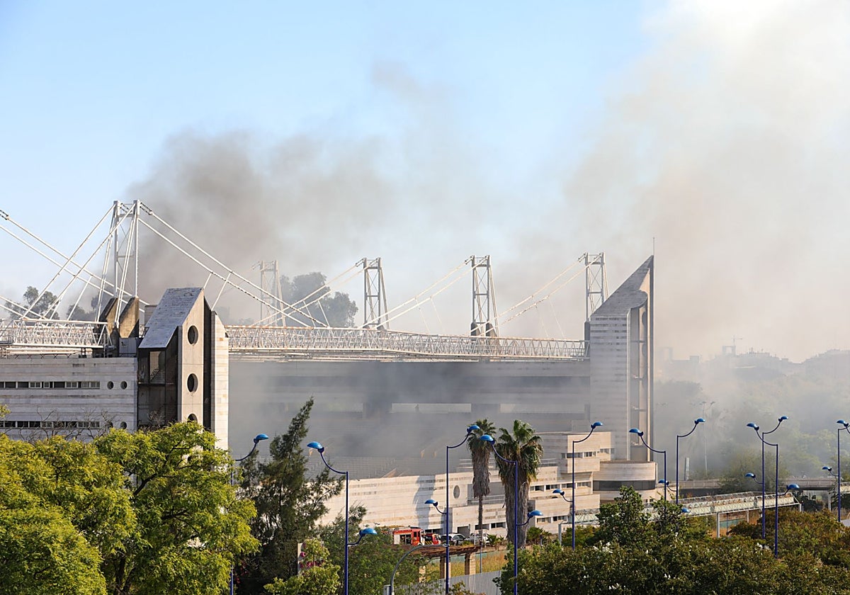 El incendio en el interior del Auditorio Rocío Jurado del pasado 23 de septiembre