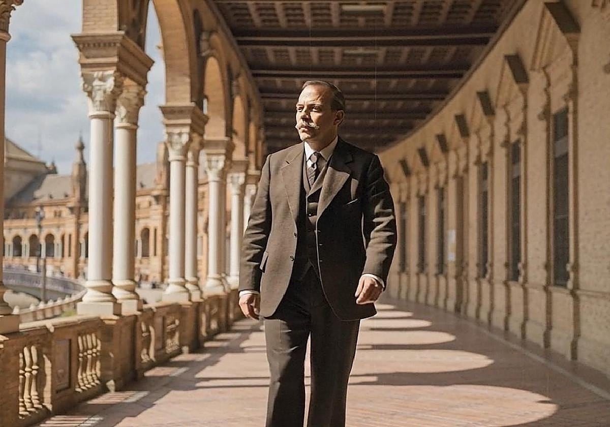 Recreación de Don Torcuato Luca de Tena realizada con Inteligencia Artificial por el Grupo ADM