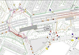 Este lunes comienza el corte parcial en la glorieta Berrocal por las obras del metro: así afectará al tráfico y a las líneas de Tussam