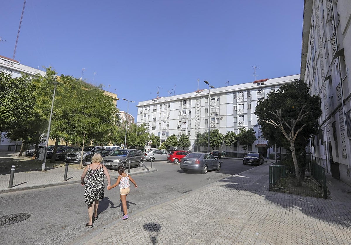La calle Antonio Lara en el barrio de San Pablo