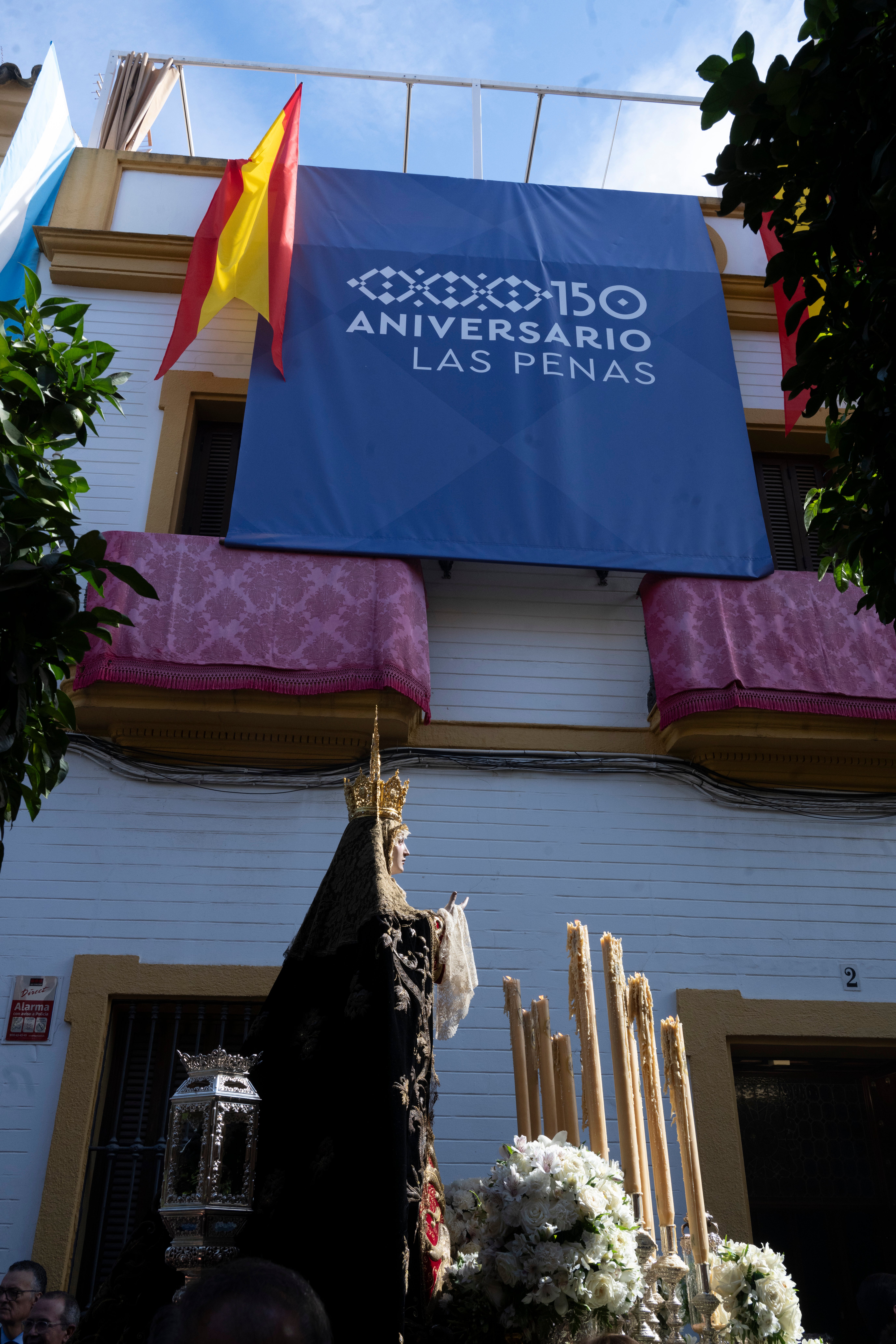 El traslado de regreso de la Virgen de los Dolores de las Penas, en imágenes