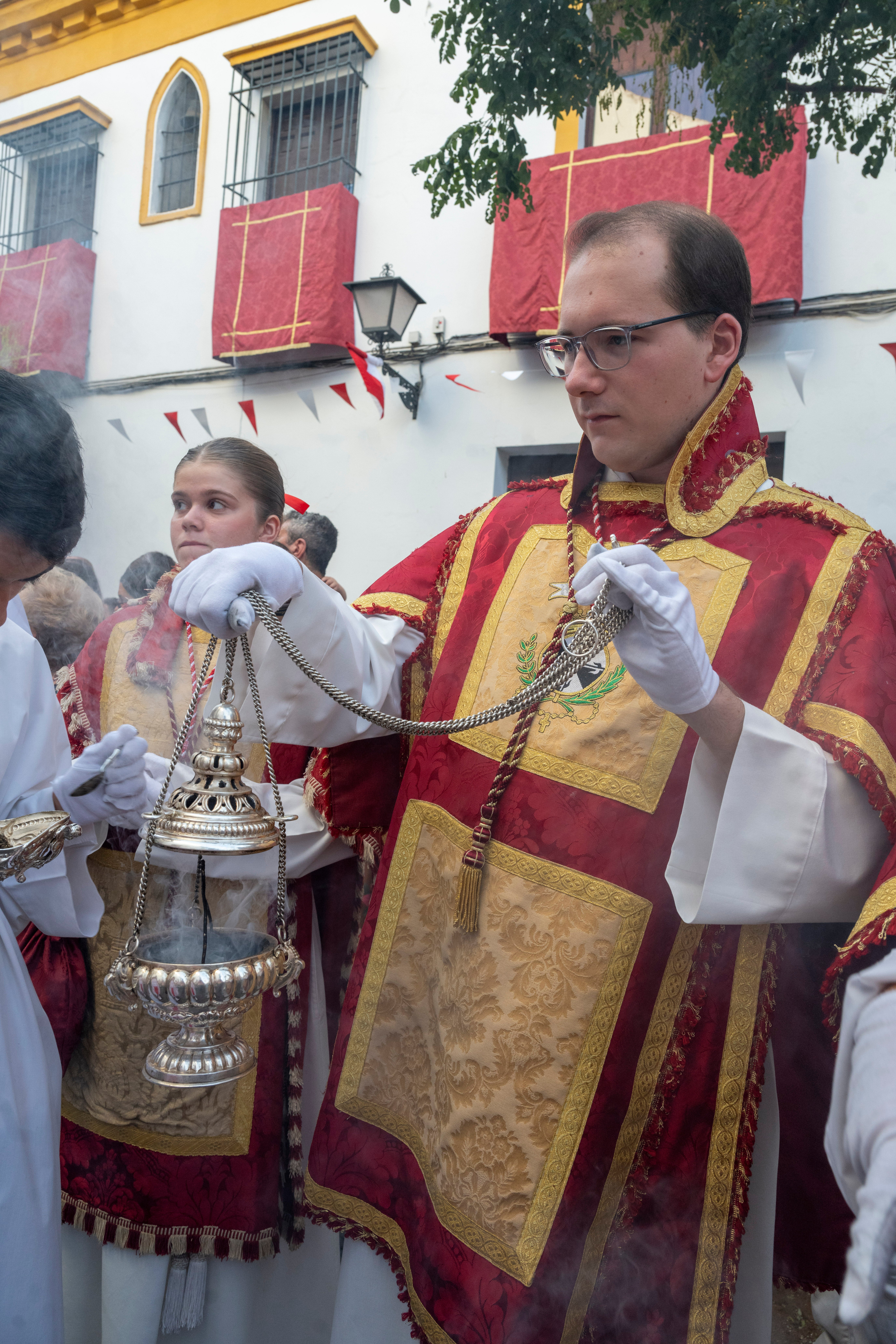La salida del Rosario de San Julián y la Virgen de las Nieves, en imágenes