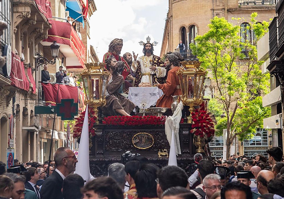 El paso de misterio de la Cena, el pasado Domingo de Ramos