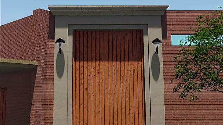 Así es el proyecto de puerta de la parroquia de los Ángeles para la salida de la Humildad de Sevilla Este