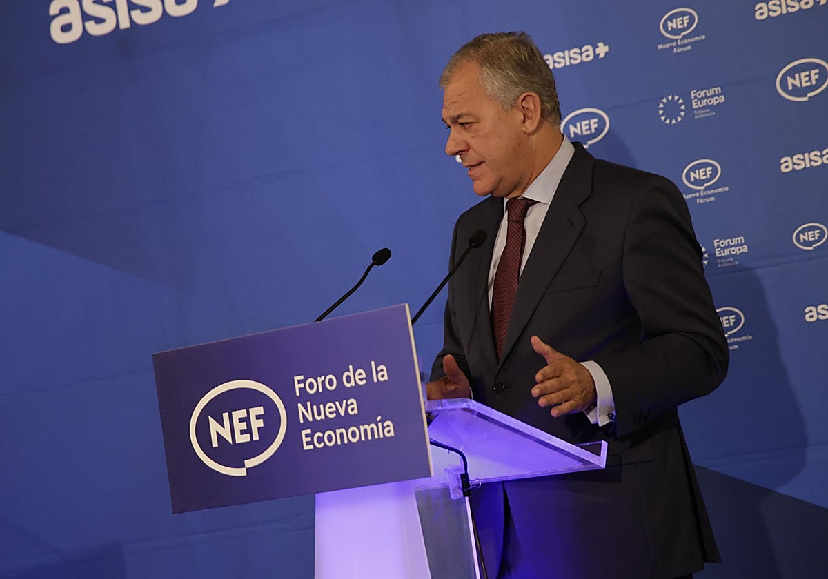 José Luis Sanz en el foro de Nueva Economía en el hotel Alfonso XIII