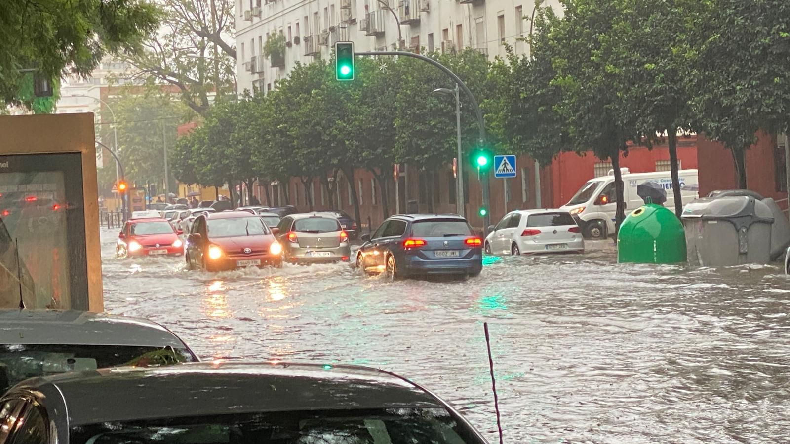 Fuertes lluvias en Sevilla: así afecta la borrasca a la ciudad