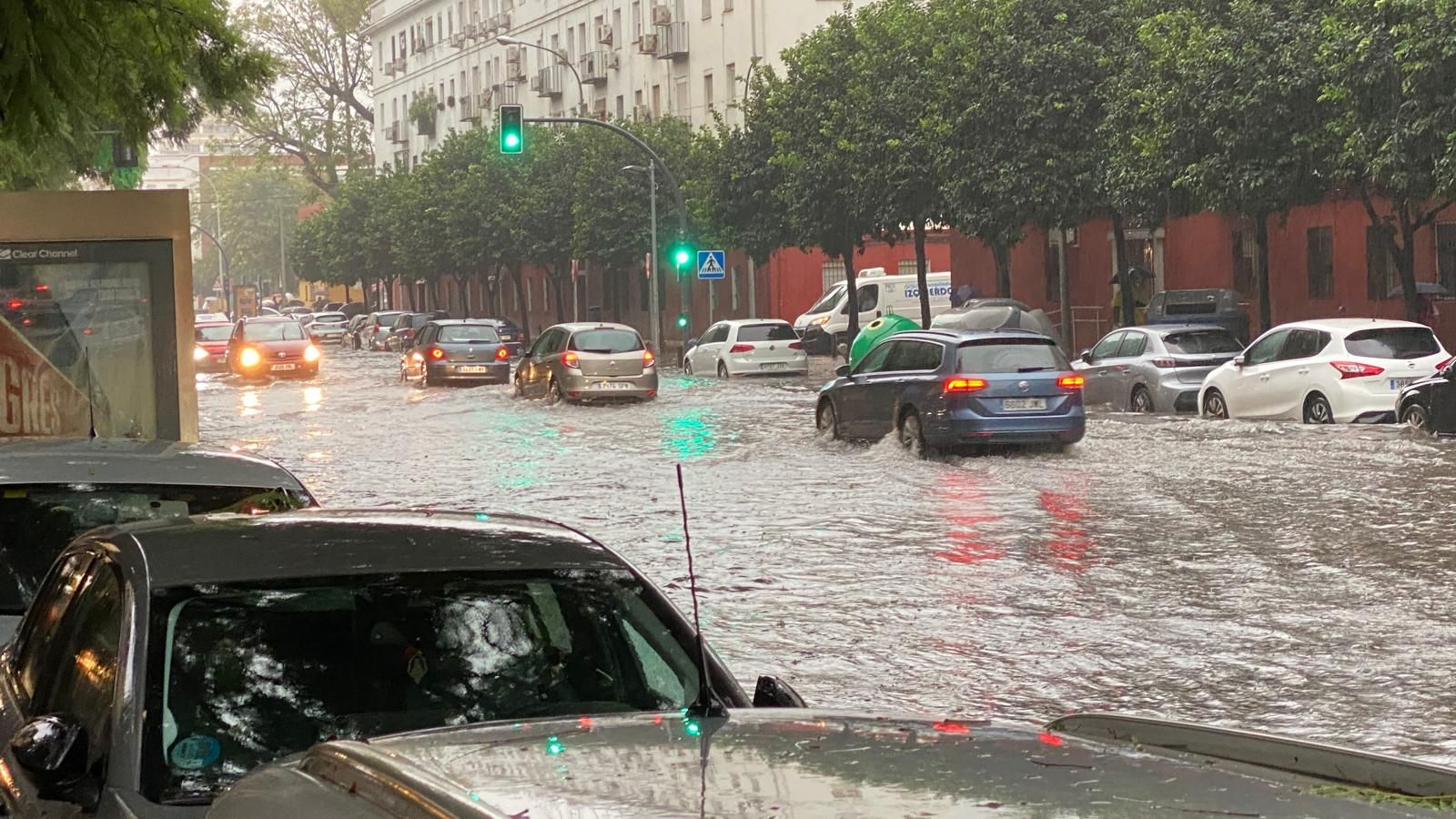 Fuertes lluvias en Sevilla: así afecta la borrasca a la ciudad