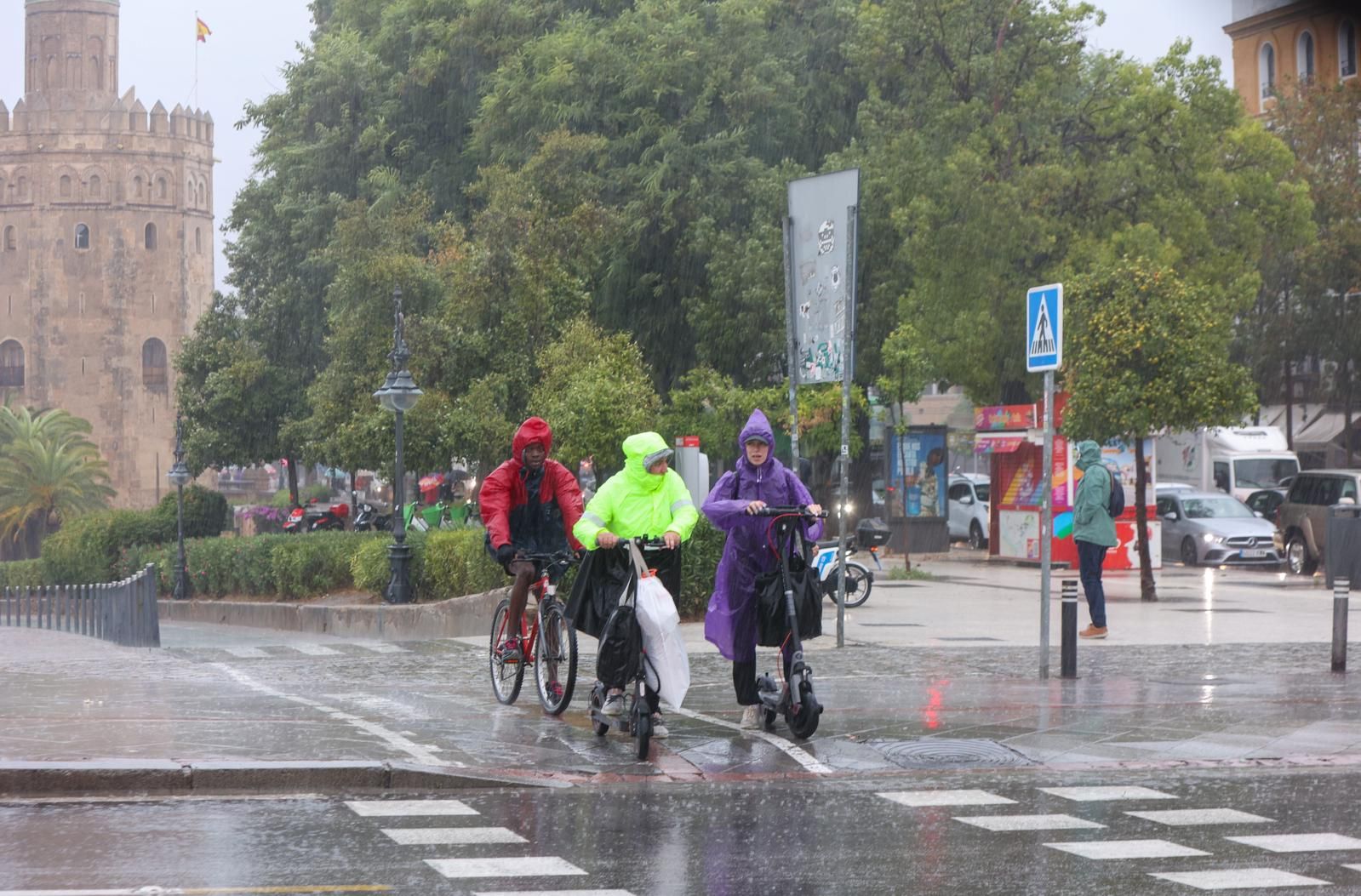 Fuertes lluvias en Sevilla: así afecta la borrasca a la ciudad