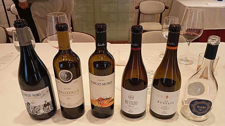 Vinos de Emilio Moro degustados durante el almuerzo con el menú de Casa Robles