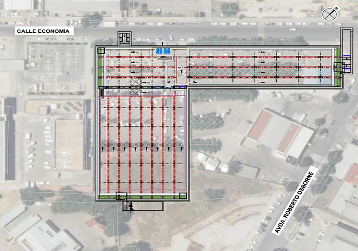La parcela del Polígono Industrial Carretera Amarilla donde irá el tanque de tormentas