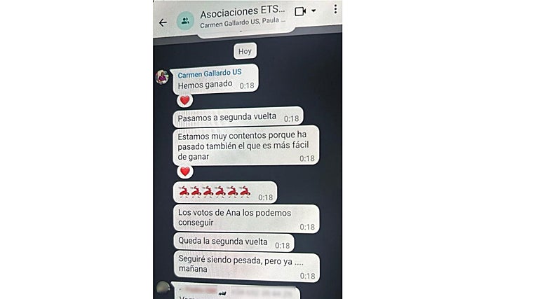 La Junta Electoral de la Universidad de Sevilla advierte a Carmen Vargas por usar chats institucionales para propaganda