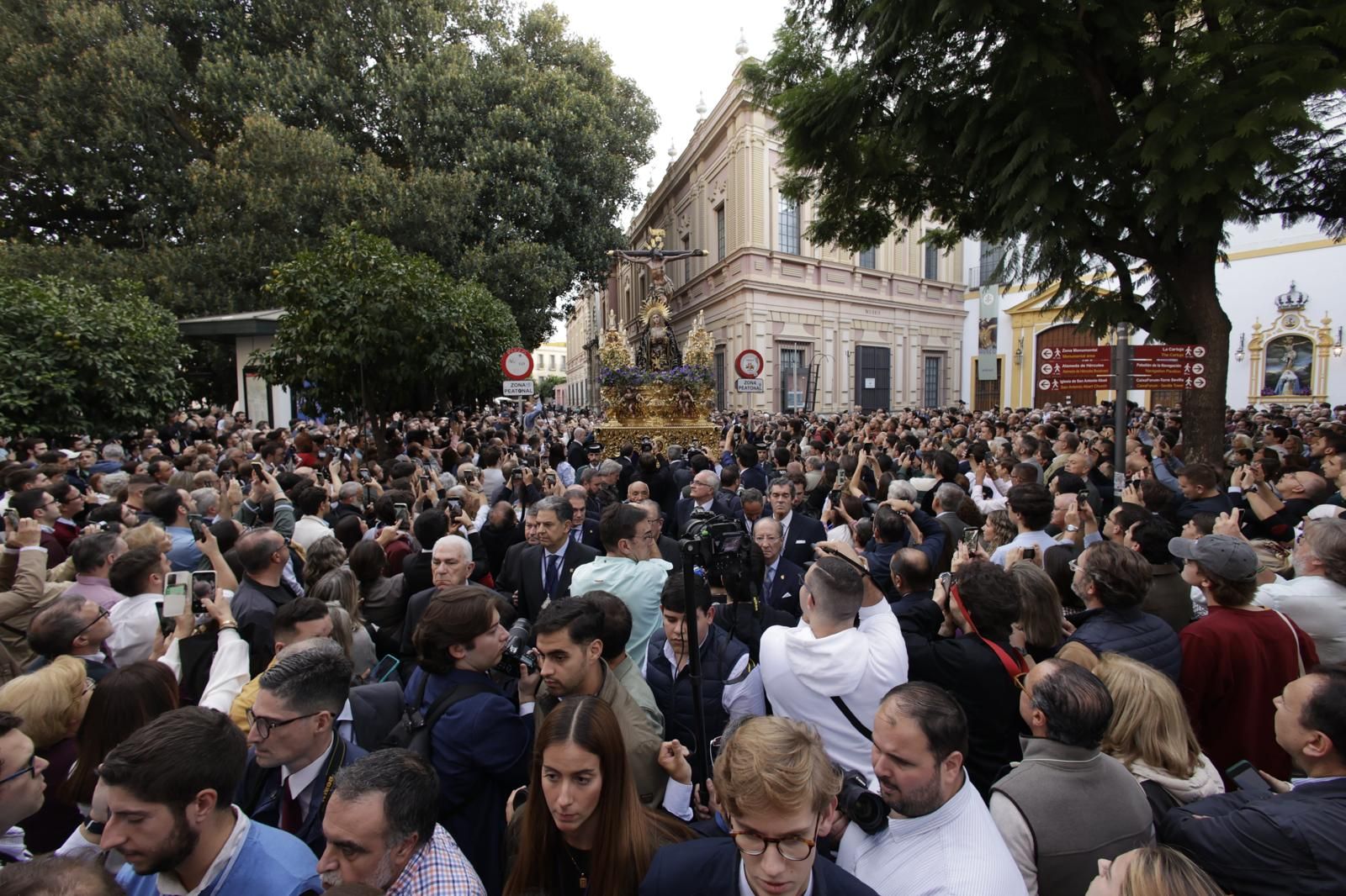 El traslado de la hermandad del Museo a la Catedral de Sevilla, en imágenes