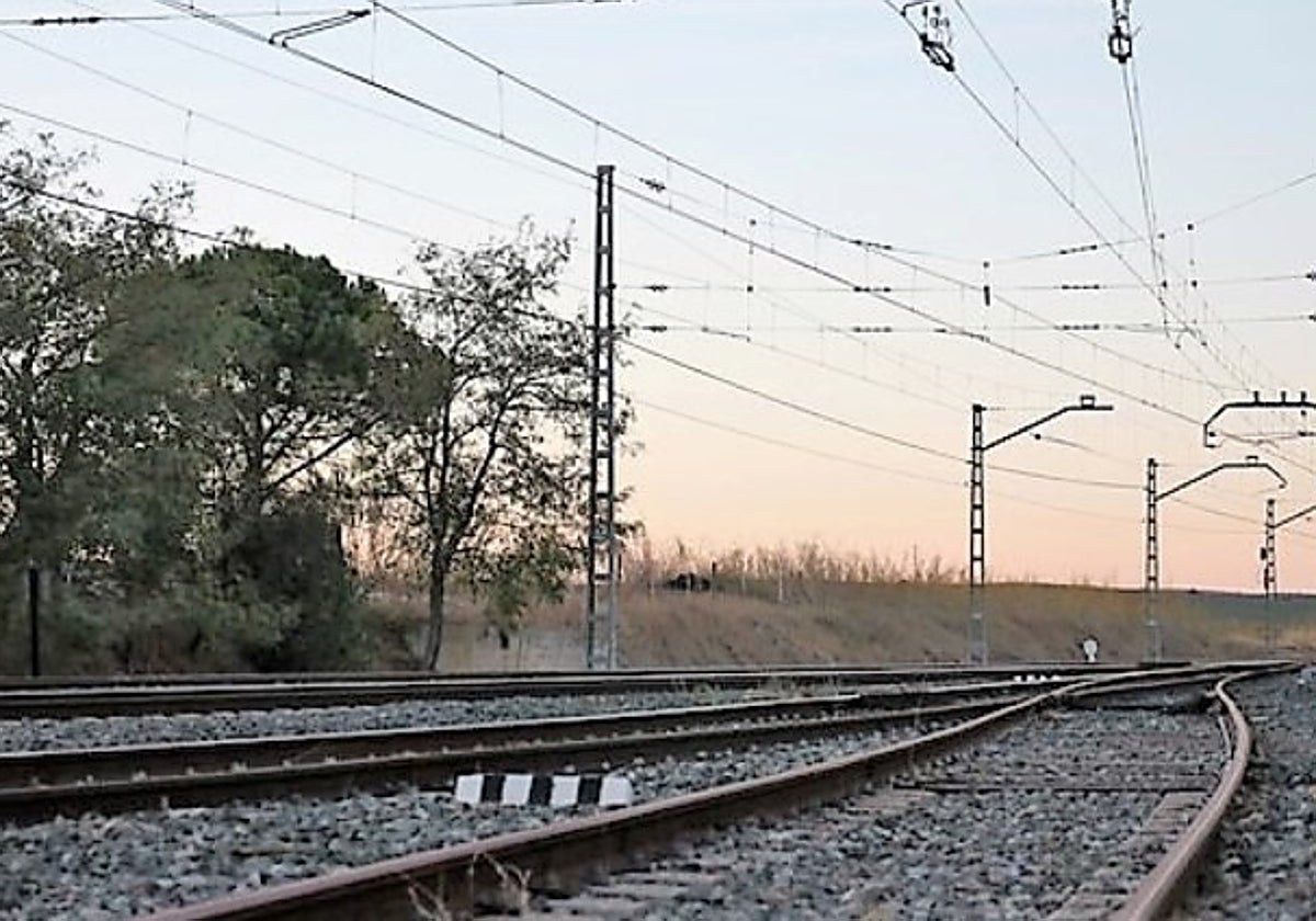 Vías de tren en Sevilla