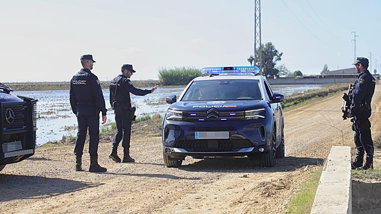 Estable el policía herido de bala tras ser intervenido y sigue la operación en Isla Mayor en busca de los autores de los disparos