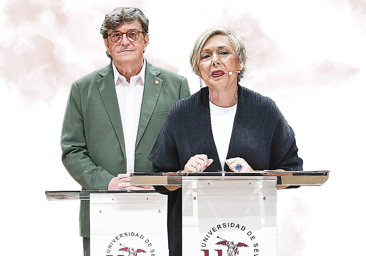 José Luis Gutiérrez y Carmen Vargas, aspirantes a rector/a de la US
