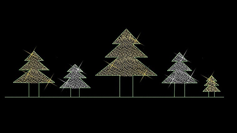 El diseño de Álvaro Sánchez Cordero inspirado en los árboles de Navidad