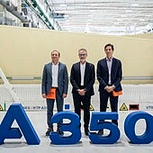 Visita de directivos de Airbus a la planta de Cádiz