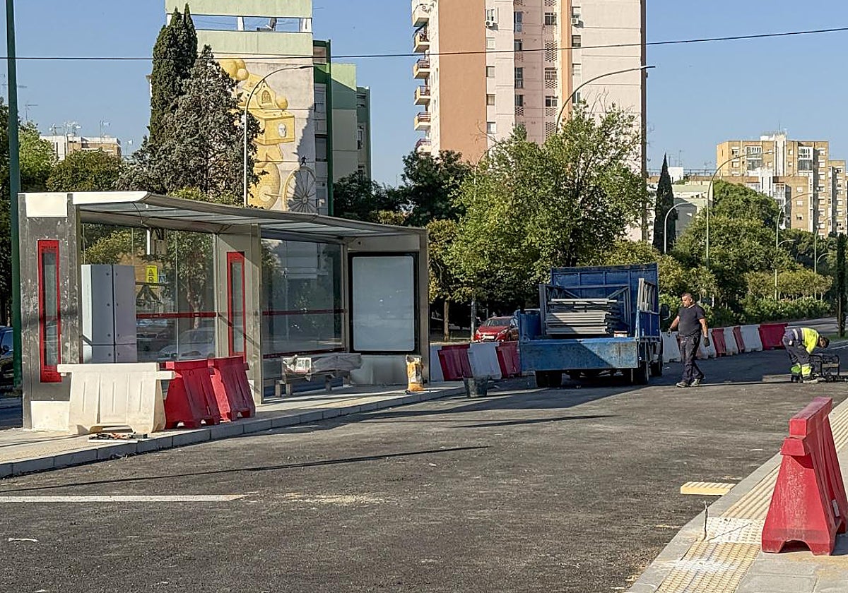 Obras del tranvibús en Kansas City el pasado verano