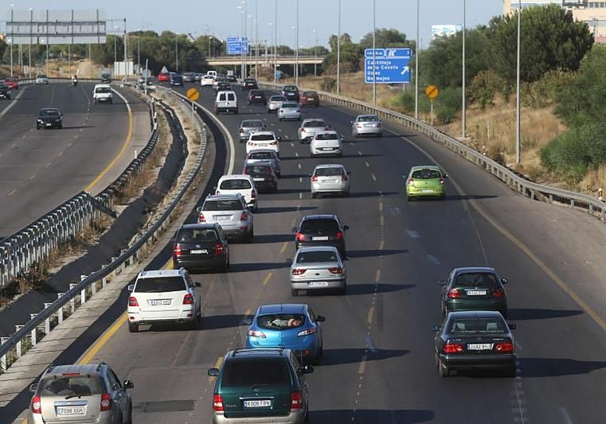 Retenciones en la A-49 a la altura de Bormujos