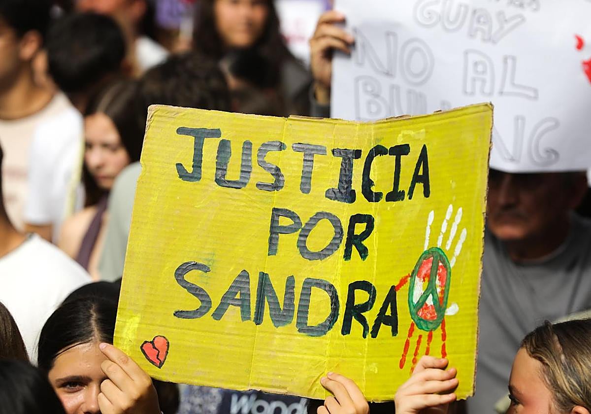 Manifestación de Estudiantes en solidaridad con Sandra y su familia