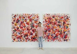 El nuevo estudio del pintor onubense Ismael Lagares en Bollullos Par del Condado donde encuentra la «reflexión y la magia»