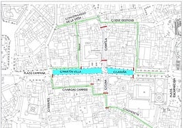 La procesión extraordinaria de Las Penas tendrá aforamientos por un cajón de obras del tranvibús