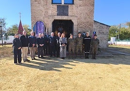 La Ermita de Valme en Cuarto acoge el final del Camino de San Fernando del Batallón de Transmisiones III/22
