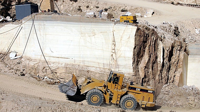Marble quarry in Sierra de Macael