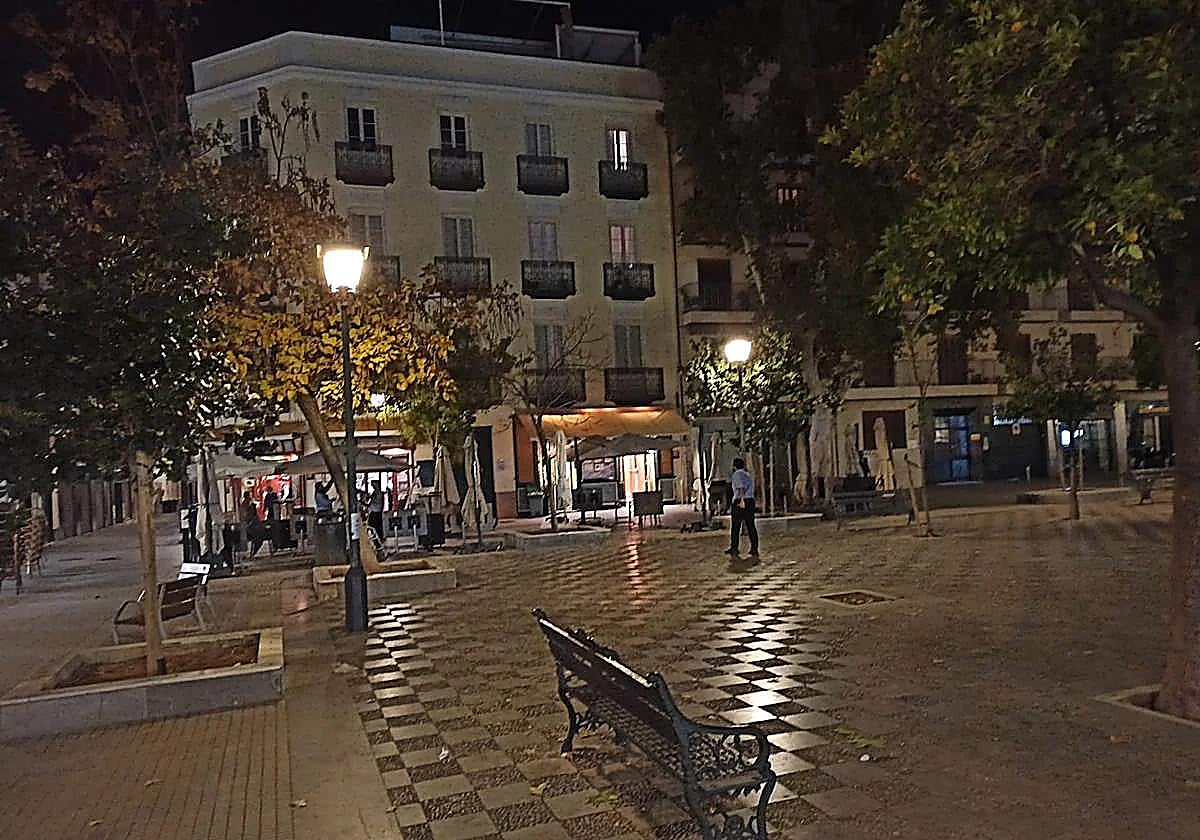 La plaza de la Gavidia tras los hechos