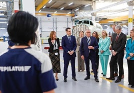 La aeronáutica Pilatus necesitará tres años para construir la fábrica definitiva de Carmona