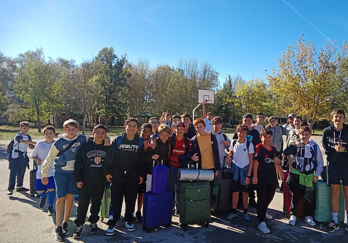 Alumnos en su viaje a la Sierra de Grazalema
