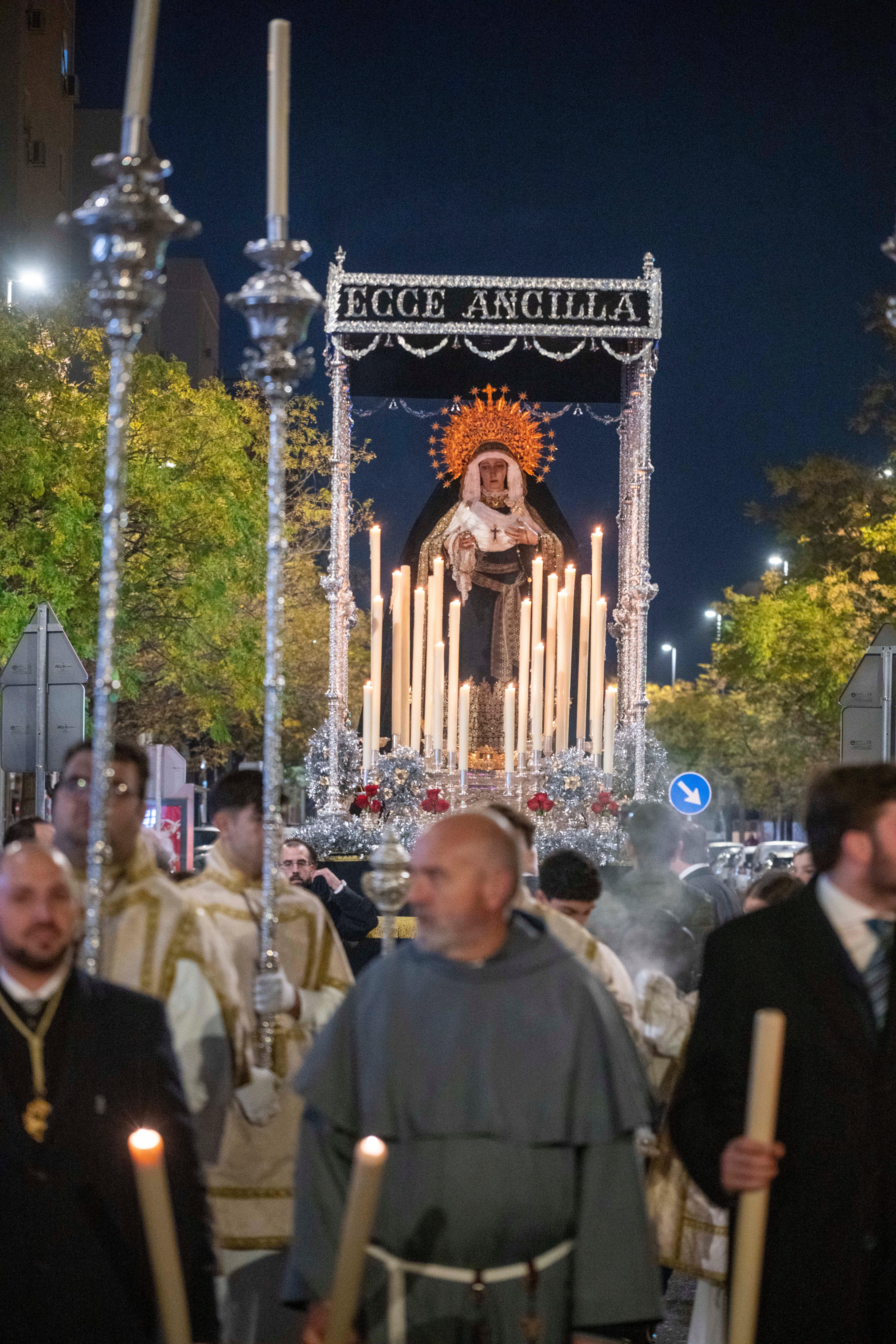 El rosario de la Virgen de la Purísima Concepción de Alcosa, en imágenes