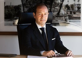 José Luis Vera, fundador de Grupo GS, en la sede principal de la compañía en Sevilla