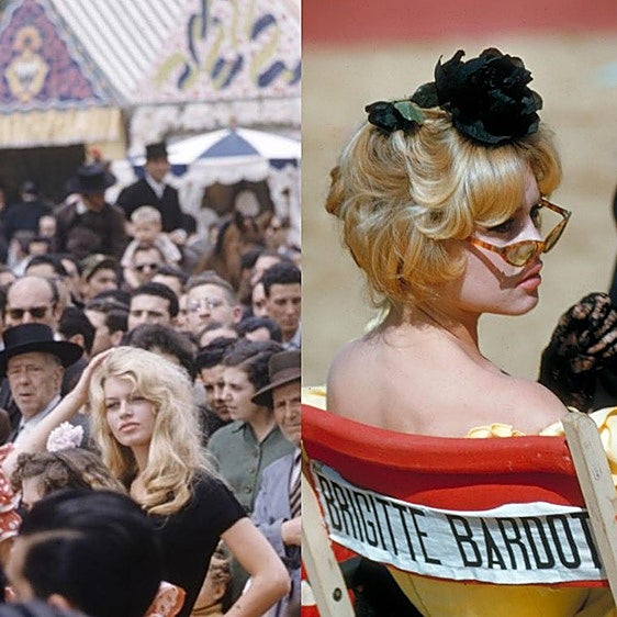 Montaje de Brigitte Bardot en Sevilla