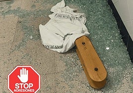 El vídeo de los facultativos «atrincherados» ante el agresor del centro de salud de Brenes: «Ha roto las dos puertas y los policías no llegan»