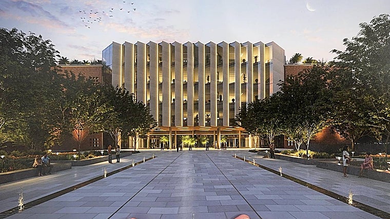 Vista exterior de um dos edifícios planejados em Vera Sevilha