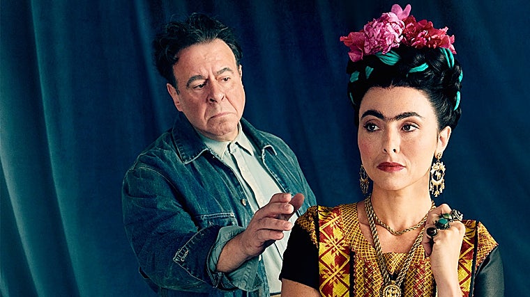 Carlos Alvarez caracterizado como 'Diego Ribera' para la opera ' El último sueño de Frida y Diego' en el Metropolitan Opera House de Nueva York que se estrenará el próximo mes de mayo