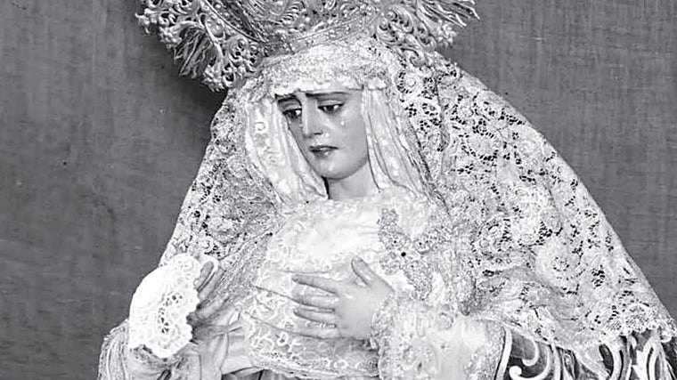 Fotografia antiga de Nossa Senhora da Candelária.