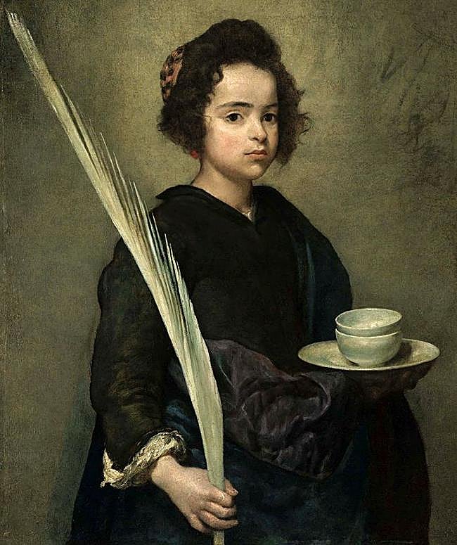 Santa Justa, por Diego Velázquez (Sevilla, antiguo Centro Velázquez en el Hospital de Venerables)