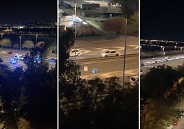 Un aparatoso accidente obliga a cortar el acceso al túnel del Muro de Defensa