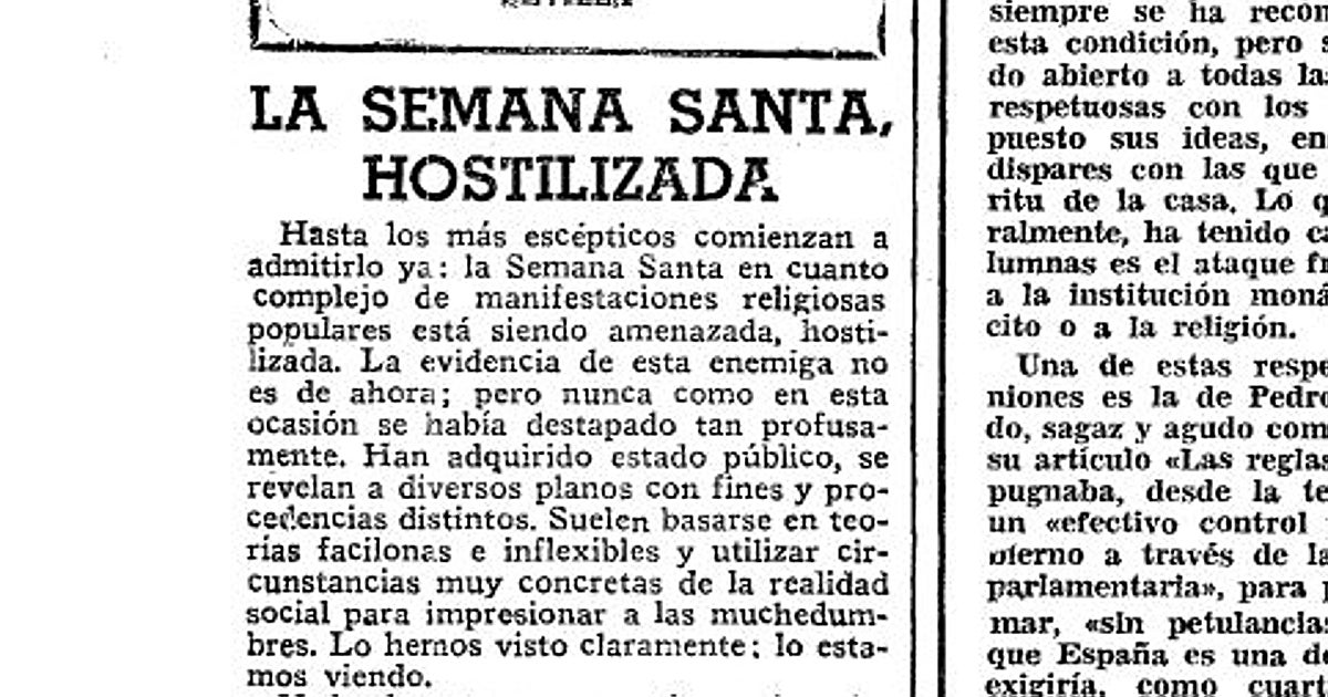 Así contó ABC… la Semana Santa de 1976
