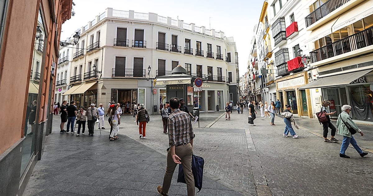 Solo el 1% de los locales del 'Eje de Oro' comercial de Sevilla está disponible