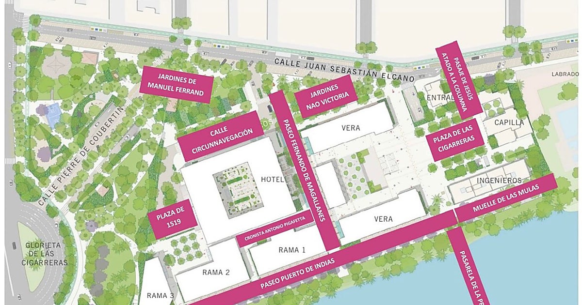 Las calles de la 'nueva Altadis' llevarán los nombres de la primera vuelta al mundo