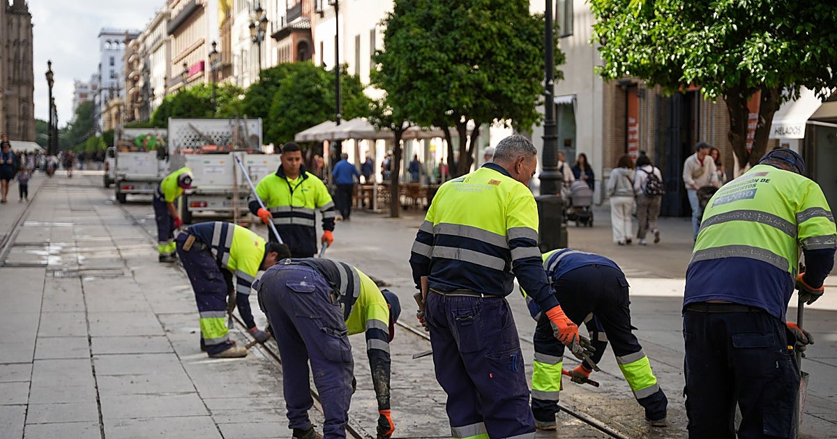 La Avenida de la Constitución de Sevilla vuelve a estar en obras desde este lunes