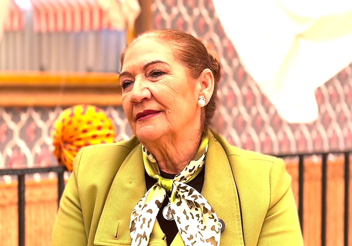 María de la Colina, durante su entrevista con ABC de Sevilla