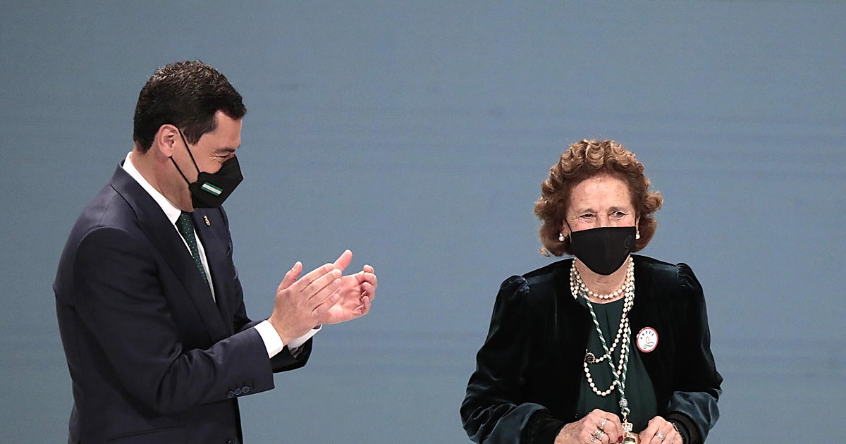 Juanma Moreno y José Luis Sanz lamentan la muerte de María Luisa Guardiola, «emblema de solidaridad»