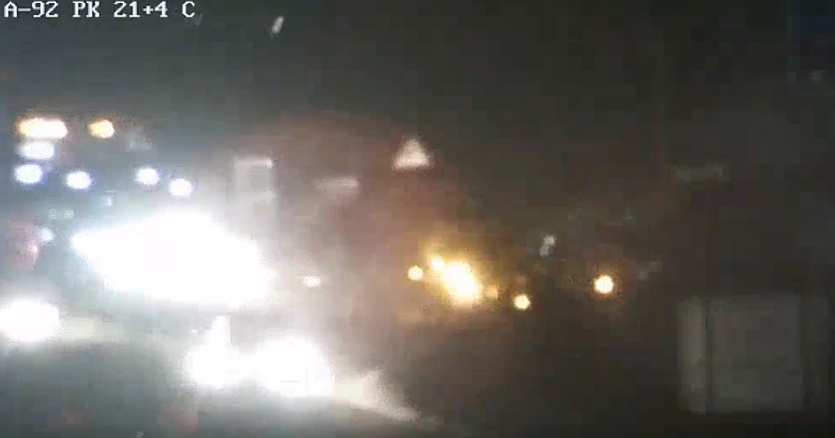 Cortada la A-92 en Mairena del Alcor en Sevilla por un accidente de tráfico